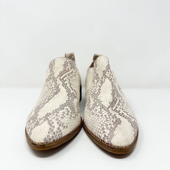 Lucky Brand Lenci Snake Print Leather Slip On Loafers Low Heel Shoes 7M Mob Wife - Picture 3 of 14